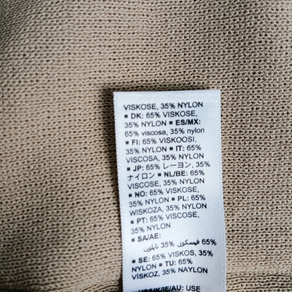 The Drop Gabriela Ribbed Midi Tank Dress Tan 4X New - Picture 7 of 8